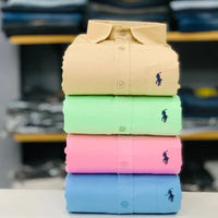 RL Polo Plain Shirts (Combo of 4pcs)