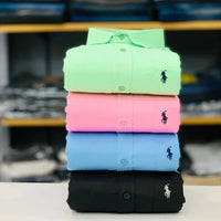 RL Polo Plain Shirts (Combo of 4pcs)