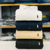 RL Polo Plain Shirts (Combo of 4pcs)