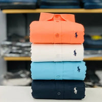 RL Polo Plain Shirts (Combo of 4pcs)
