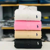 RL Polo Plain Shirts (Combo of 4pcs)