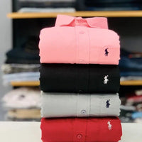 RL Polo Plain Shirts (Combo of 4pcs)